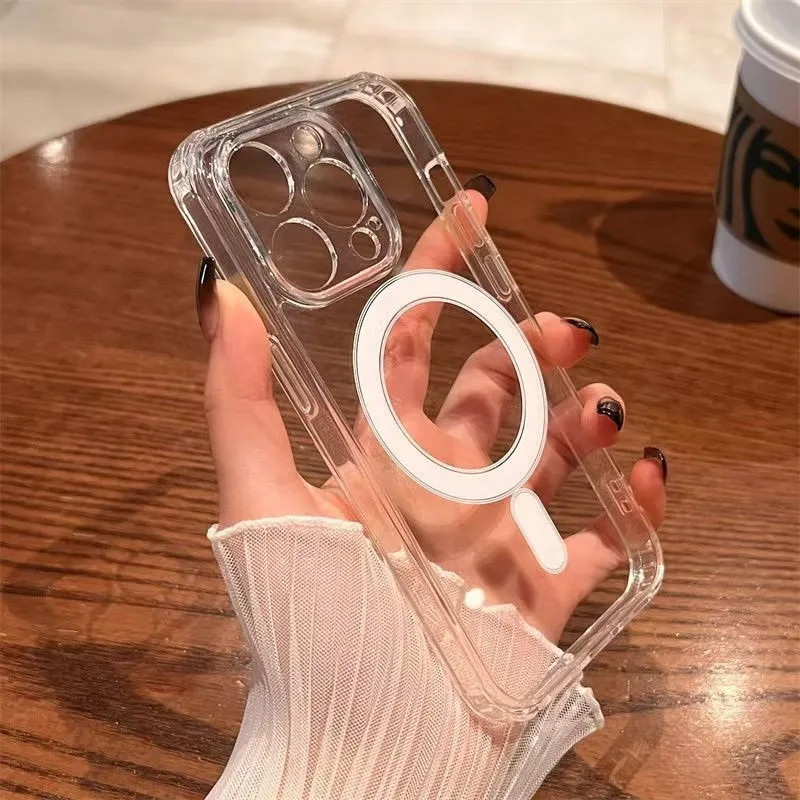 Clear Shockproof Bumper Case - Original pour Magsafe Charge sans fil