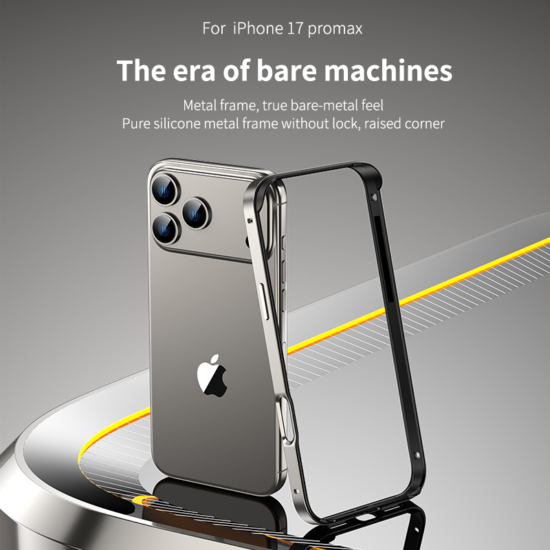 Metal Bumper Aluminum Frame Case - Coque de protection antichoc en Silicone,