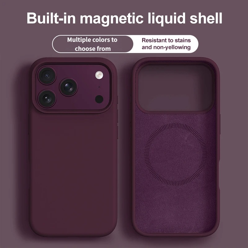 Liquid Silicone Magnetic Phone Case - Coque de téléphone magnétique en Silicone