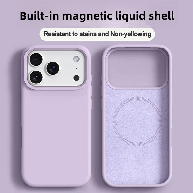 Coque de téléphone magnétique  - Liquid Silicone Magnetic Phone Case avis et prix